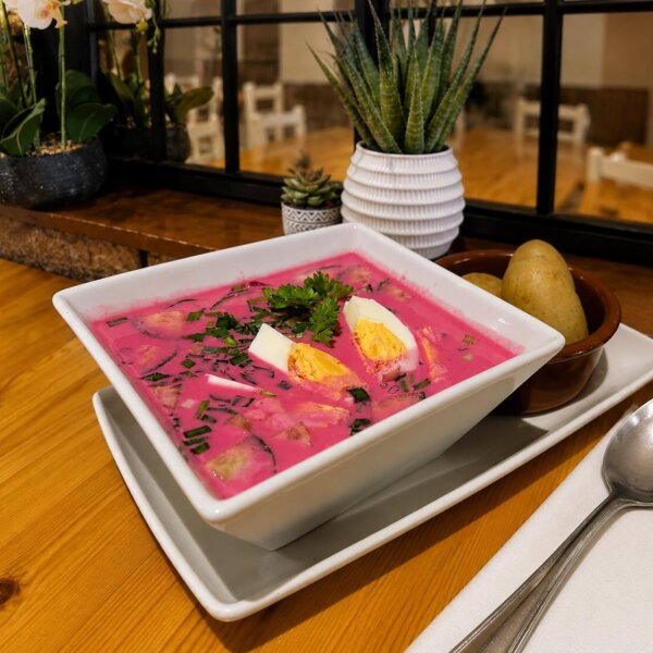 Pink soup